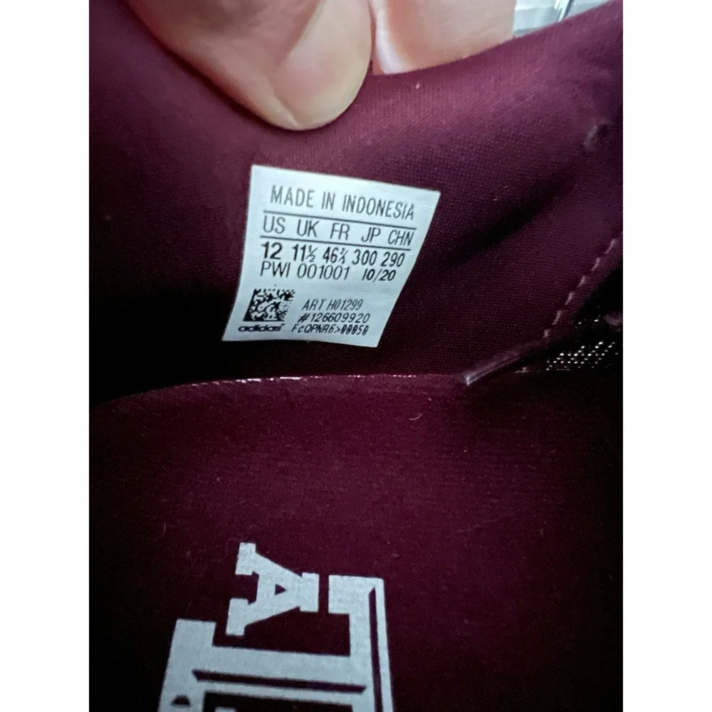 Adidas Supernova Mens Burgundy Texas A&M Aggies Running‎ Shoes Size 12